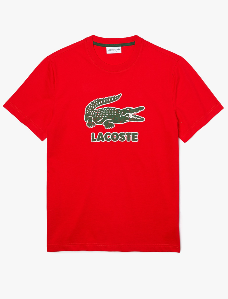 Da Hobby Sport LaCoste T-shirt TH-0063 Rosso